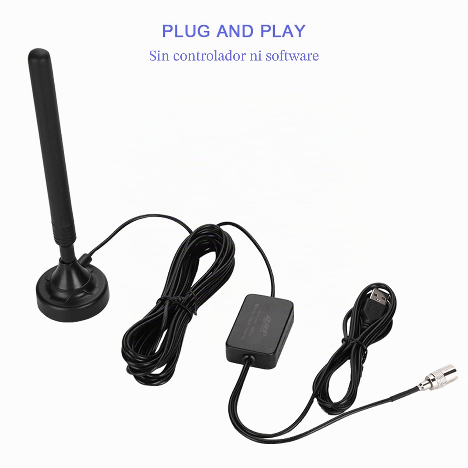 Antena de Radio FM Doméstica, Alta Ganancia de 25 DB, Señal Estable de 85 a 112 MHz, Antena Digital Amplificada para Interiores, para Pisos Bajos