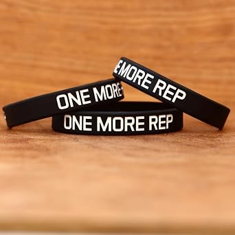 Five (5) of One More Rep Wristband Bracelets