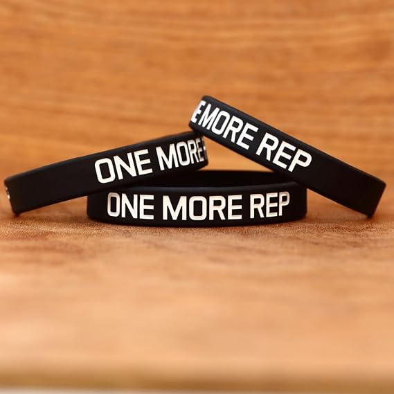 Five (5) of One More Rep Wristband Bracelets
