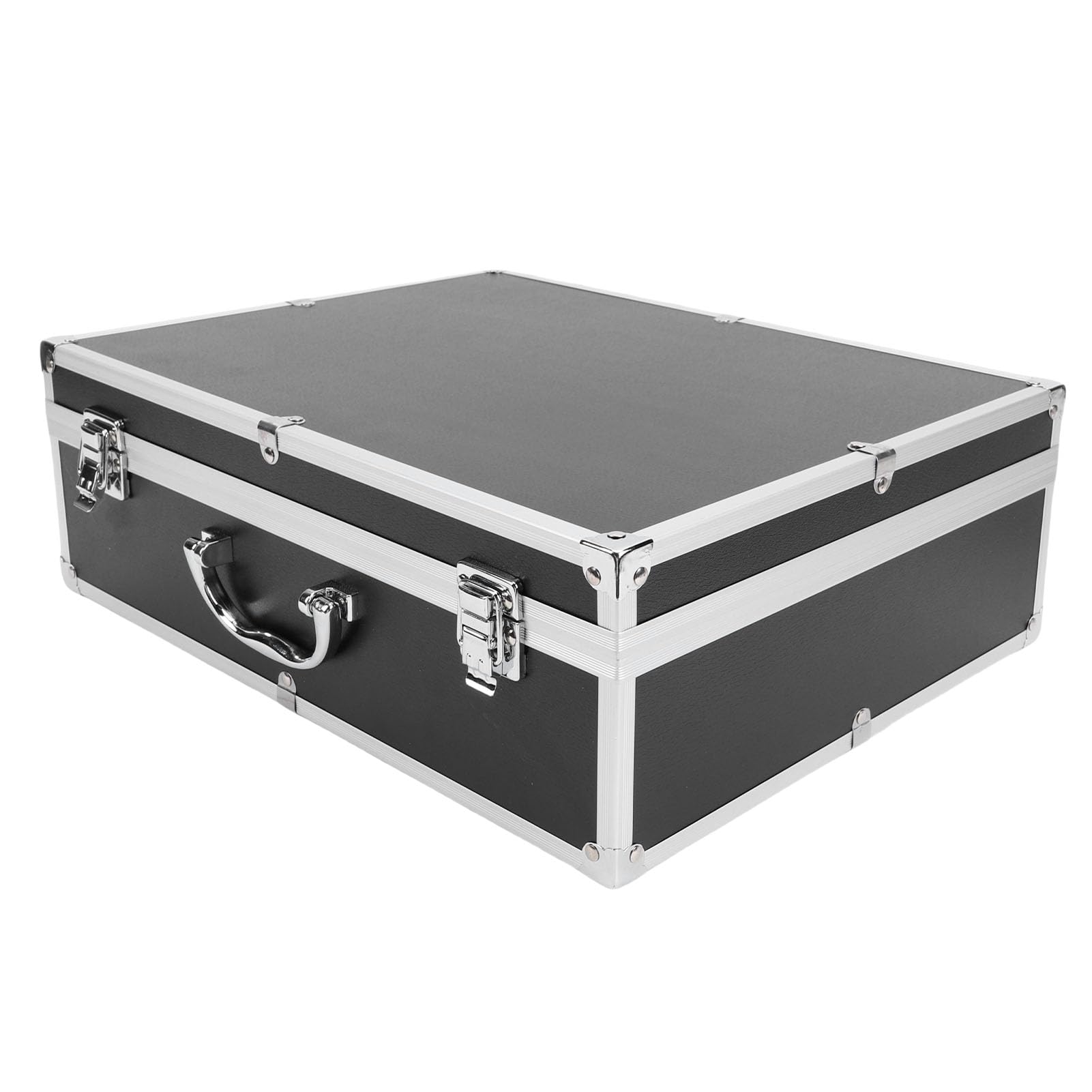 ASHATA Custodia Microfono Wireless Alluminio Lega Dura, Contiene 4 | Hard Shell Carrying Case for Wireless Mic, Shockproof Foam Interior, for Transmitters and Receivers