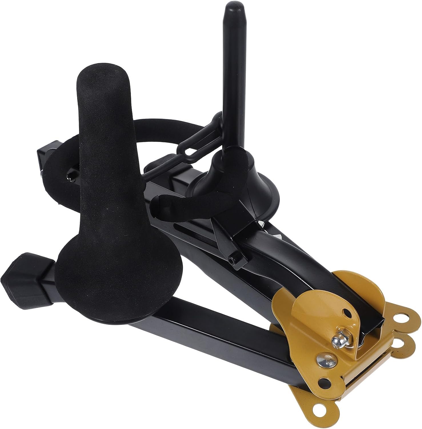 GALPADA Folding Alto and Tenor Saxophone Stand Holder with Dual Flute and Clarinet Supports, Portable Wind Instrument Rack for Music Practice and Performance