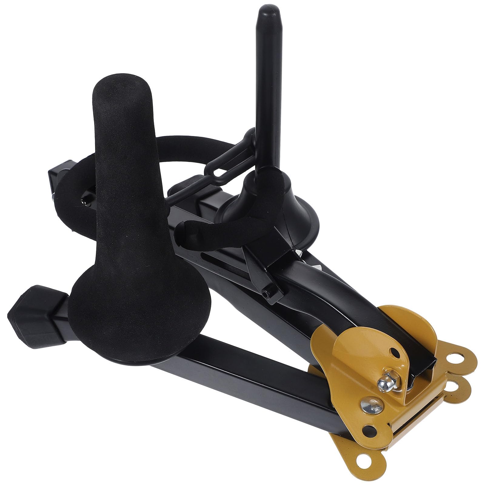 MAGICLULU Supporto per Sax Alto e Clarinetto Nero Pieghevole in Ferro e Abs Resistente per Uso su Tavolo e Pavimento, Design Stabile e Compatto per Musicisti