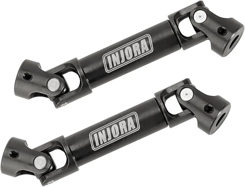 Miniatura 4 de INJORA Eje de transmisión con agujeros en forma de D - Ejes de transmisión de acero endurecido para actualizaciones 1/24 RC Crawler FMS FCX24