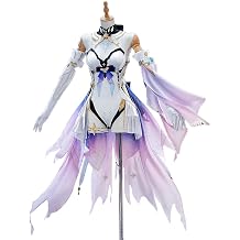 Aemeath Cosplay Wuthering Waves Costumes White Dress with Flounces Women Cosplay Outfit Full Set for Halloween Party