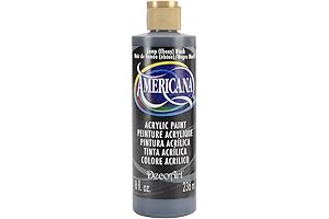 Experience True Brilliance with DecoArt Americana Acrylic Paint in Ebony Black