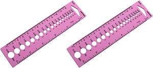 Amazon.com: JCBIZ 2pcs Acrylic Quilting Ruler Cutting Fabric Tools ...