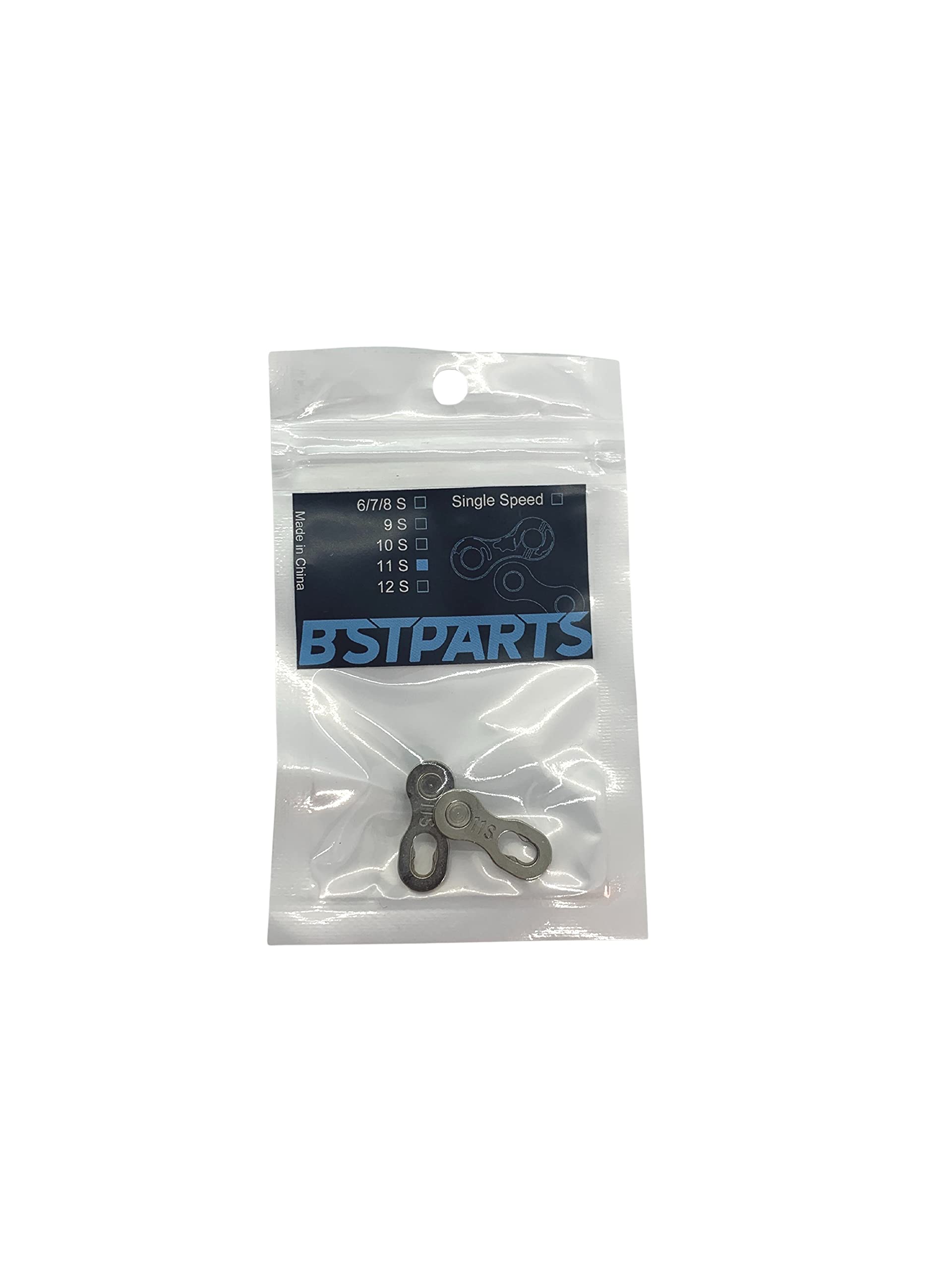 BST PARTS Unisex_Adult Maillon Rapide SP11, 11 Vitesses, Silver Quick Link Chain Bike, Standard