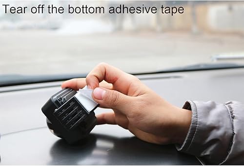 Miniatura 7 de Hxexplore Brújula automotriz,Brújula ajustable con cinta adhesiva,Brújula universal para coche barco camión