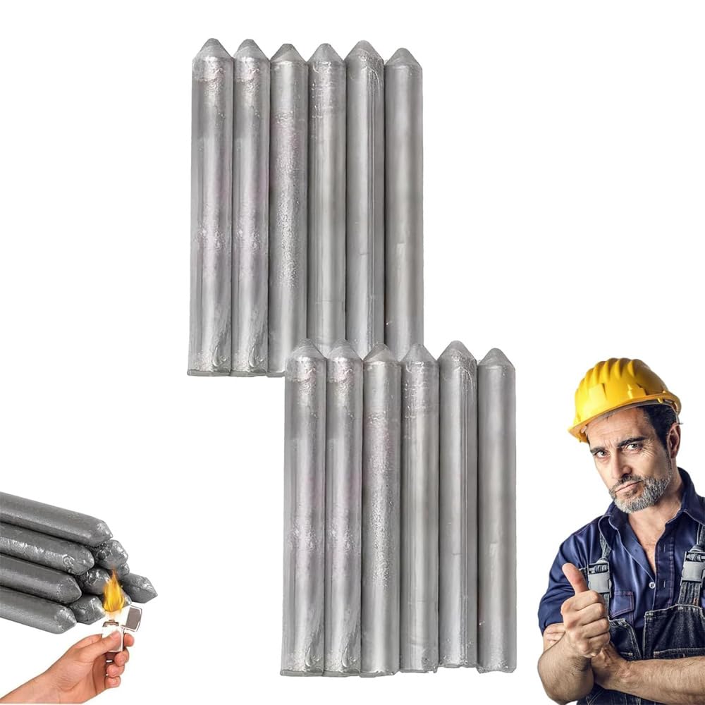 Low Temperature Universal Welding Rod, 2026 New Metal Universal Low Temperature Easy Melt Welding Rods, Lighter Welding Rod,Easy Welding Rods for Metal Welding,Aluminum Welding Rods (12 Pcs)