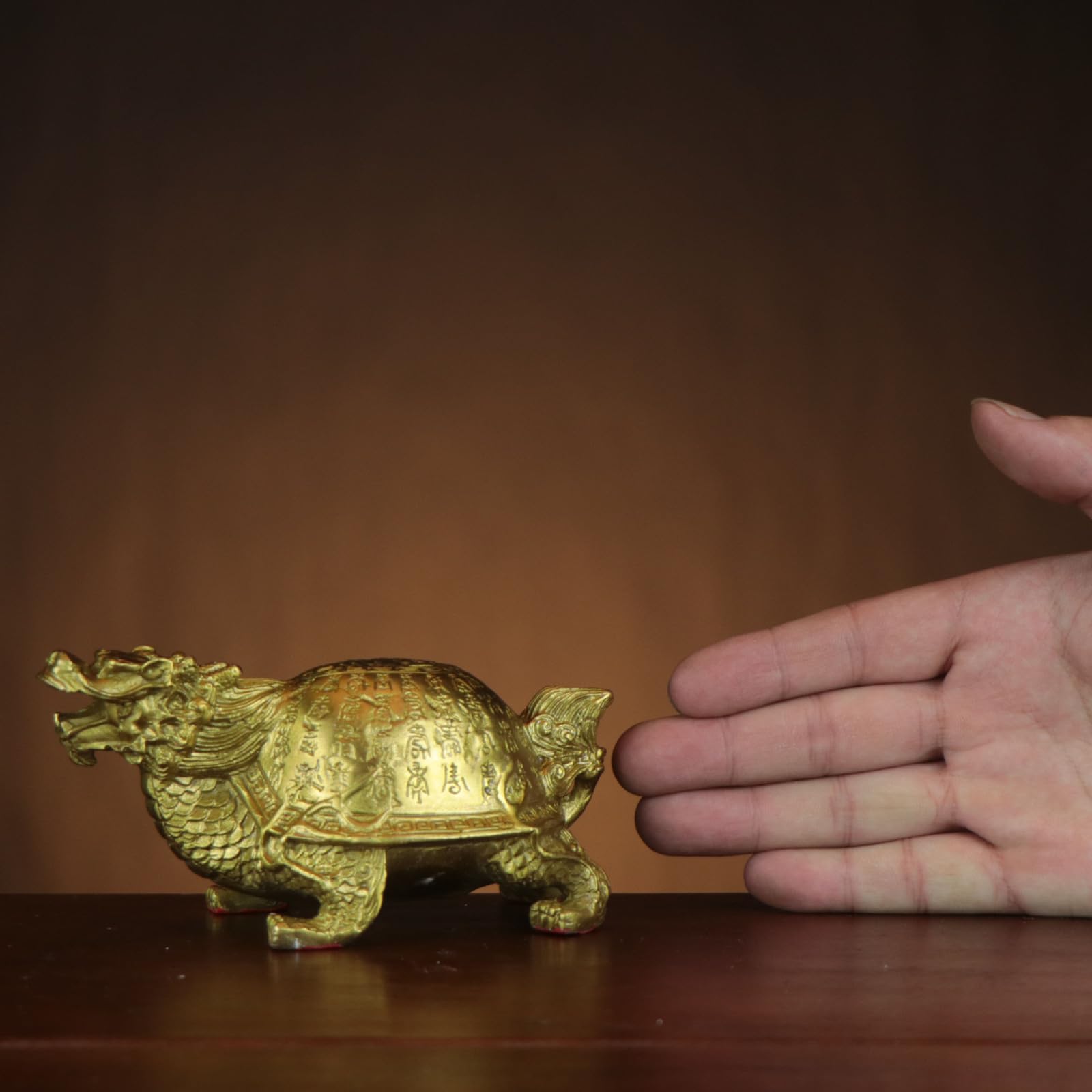 Scultura in Bronzo Fatta A Mano - Mascotte della Scrivania per Ufficio A Casa Statua Animale Nuovo Casa del Proprietario di Casa Soggiorno Camera da Letto Ufficio Casa Feng Shui