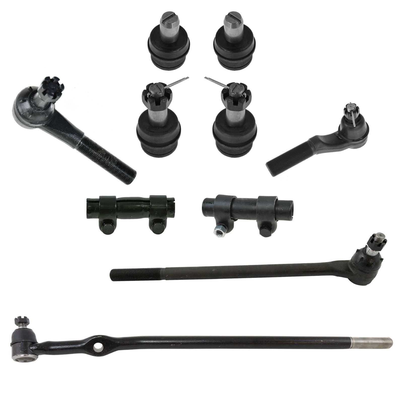 TRQ Front Steering & Suspension Kit Ball Joint Tie Rod Tie Rod Adjusting Sleeve Compatible with 1993-1997 Ford Ranger 1994-1997 Mazda B2300 1994-1996 B3000 B4000