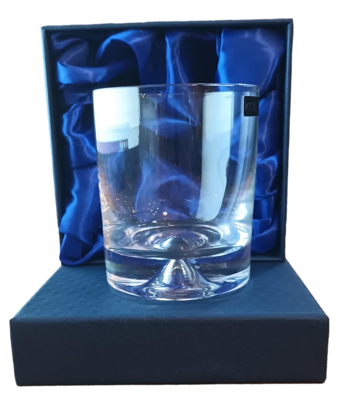 County Engraving Personalised Crystalite Whisky Glass Gift in Silk Lined Presentation Gift Box (350ml Cone Base)