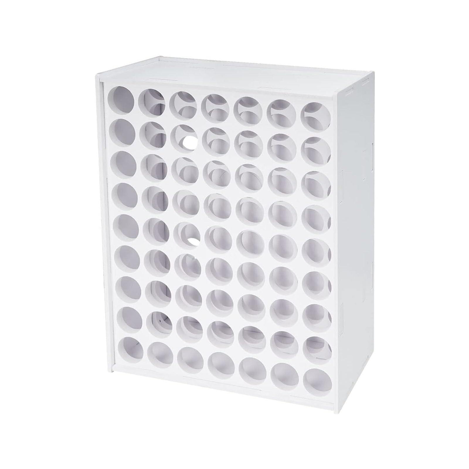 Msioytog Sturdy Paint Rack Stand Bottle Organizers Wall Mounted Rack for 2oz Craft Paints Space Saving White Space Saving Organizers