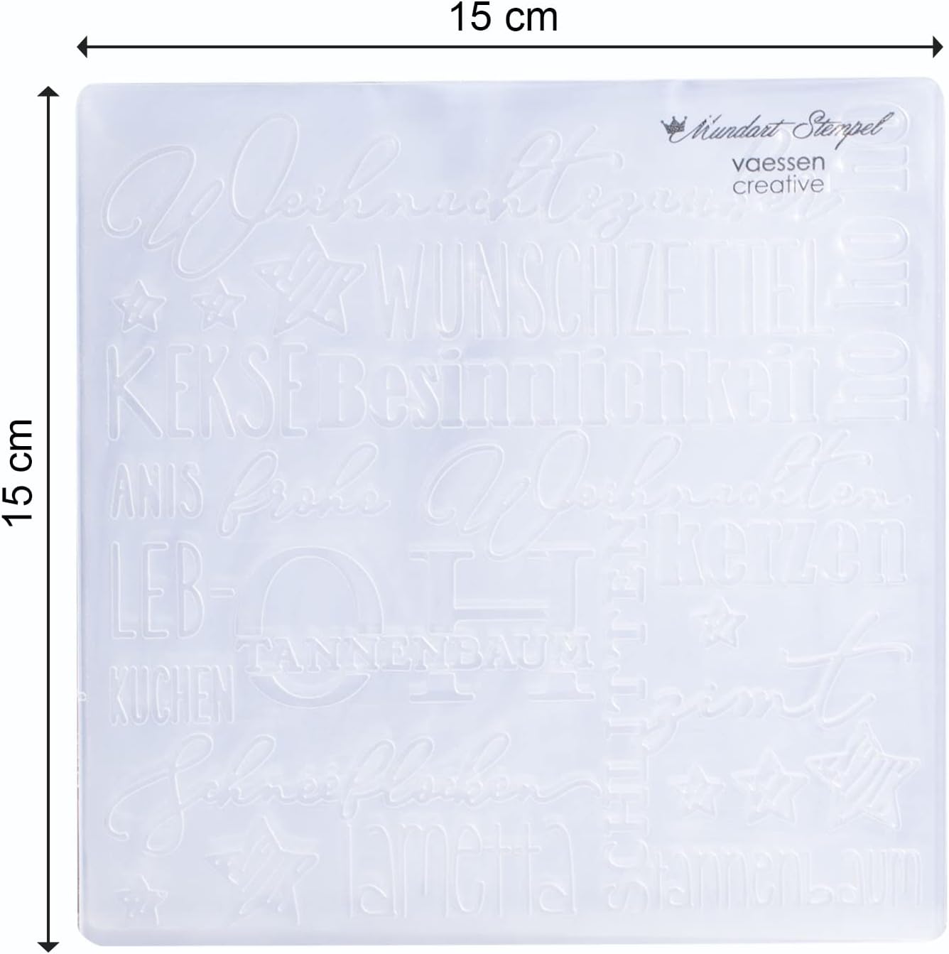 Vaessen Creative Embossing Folder, Silver, 15 x 15 cm