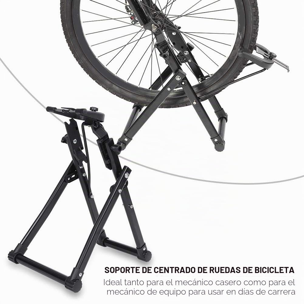 Soporte de trucado de Bicicleta, Soporte de trucado de Rueda de Bicicleta mecánico de aleación de Aluminio para Bicicletas de 16-29 Pulgadas