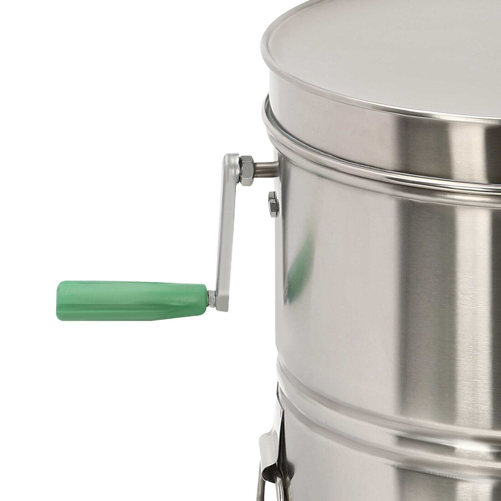 centrifuga manuale per miele in acciaio inox, 2 nido d'ape, 49 x 25,5 cm, accessorio per apicoltori e apicoltori professionali
