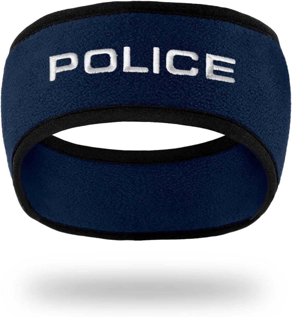 Police Cold-Weather Headband Navy/White