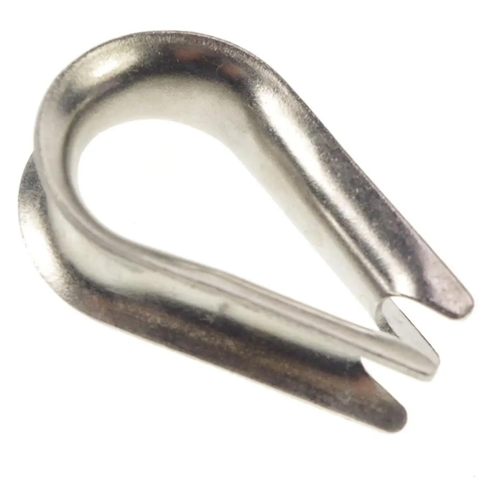 100 pezzi M2 M3 M4 M5 M6 M8 304 ditali anello morsetto cavo ditale zincato for fili in acciaio inossidabile corda Per Funi Metalliche(M8)