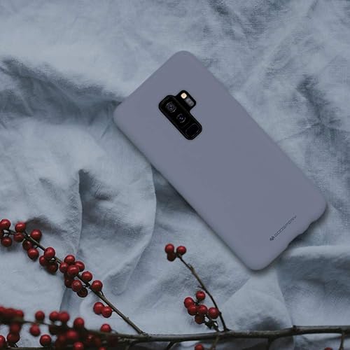 Miniatura 7 de GOOSPERY Funda de silicona líquida para Galaxy S9 Plus (2018), suave al tacto, protección de cuerpo completo, a prueba de golpes, con forro de