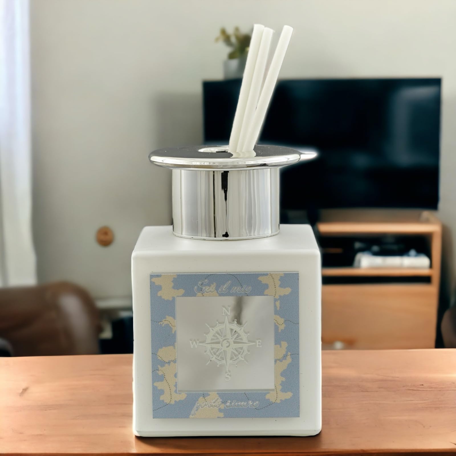 Doni Bomboniere Comunione 5PZ Profumatore Ambiente Tema Mare con Bambino Bambina Ragazzo Ragazza Cresima Matrimonio Anniversario 18 Anni Evento Compleanno Gadget Madrina Diciottesimo Originali