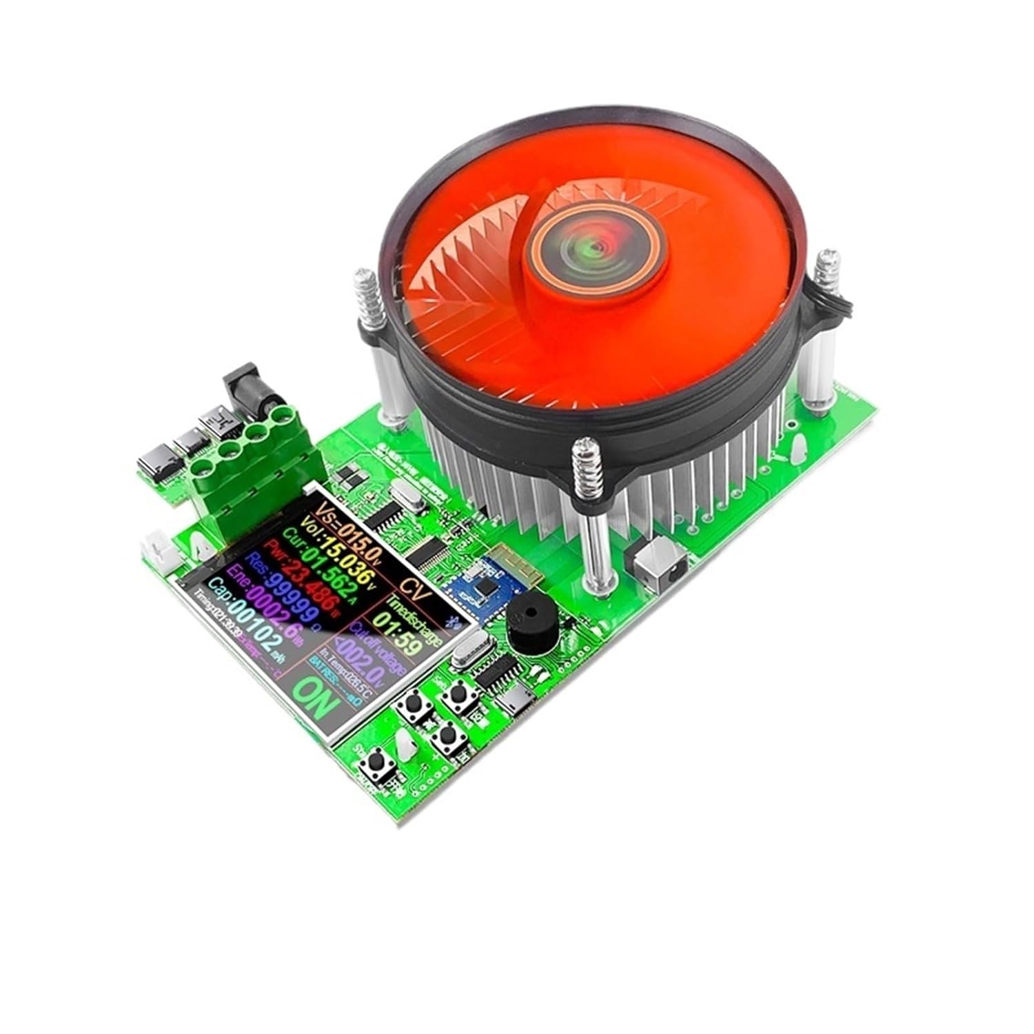 Battery Tester. 150W 25A Battery Capacity 4-Wire Tester DC USB Tester Electronic Load Lithium Discharge Monitor Power Supply with PC APP