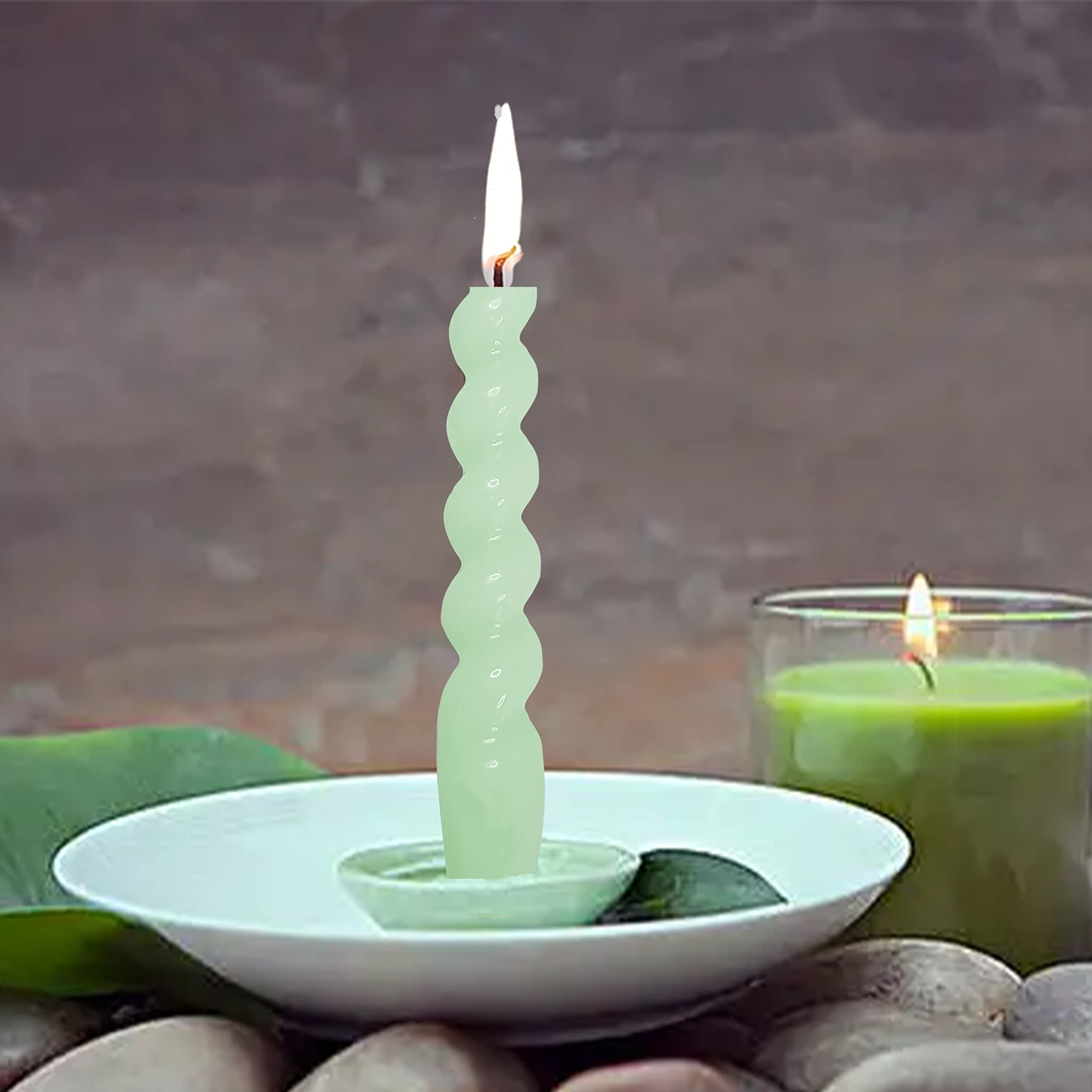 Amazon.co.jp: スパイラルテーパーディナーキャンドル スティック  