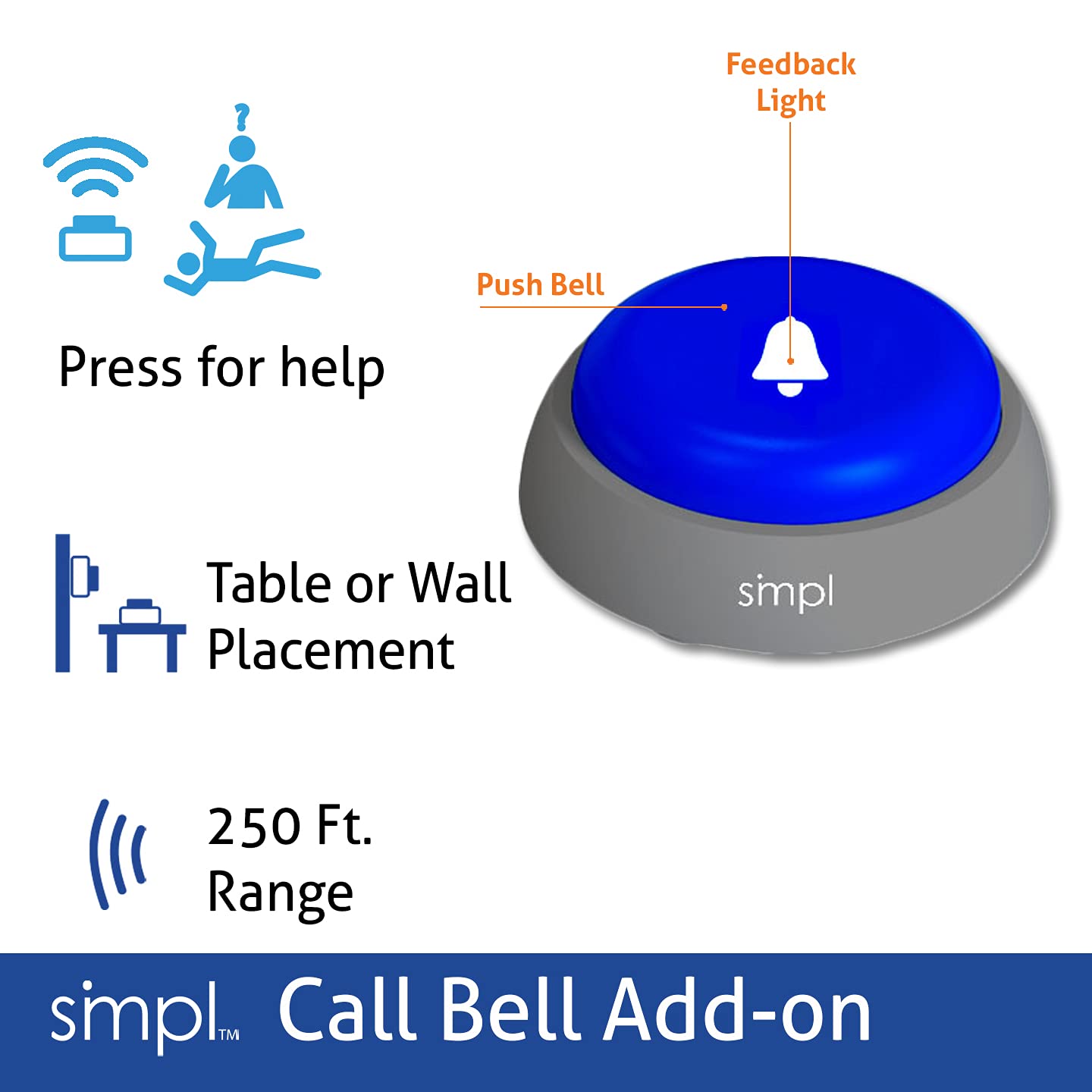 Snapklik.com : SMPL Wearable Alarm + Call Bell Kit