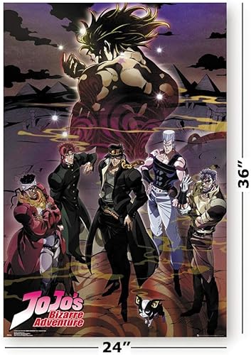 Miniatura 2 de JoJo's Bizarre Adventure - Póster de anime, versión limitada, tamaño 24 x 36