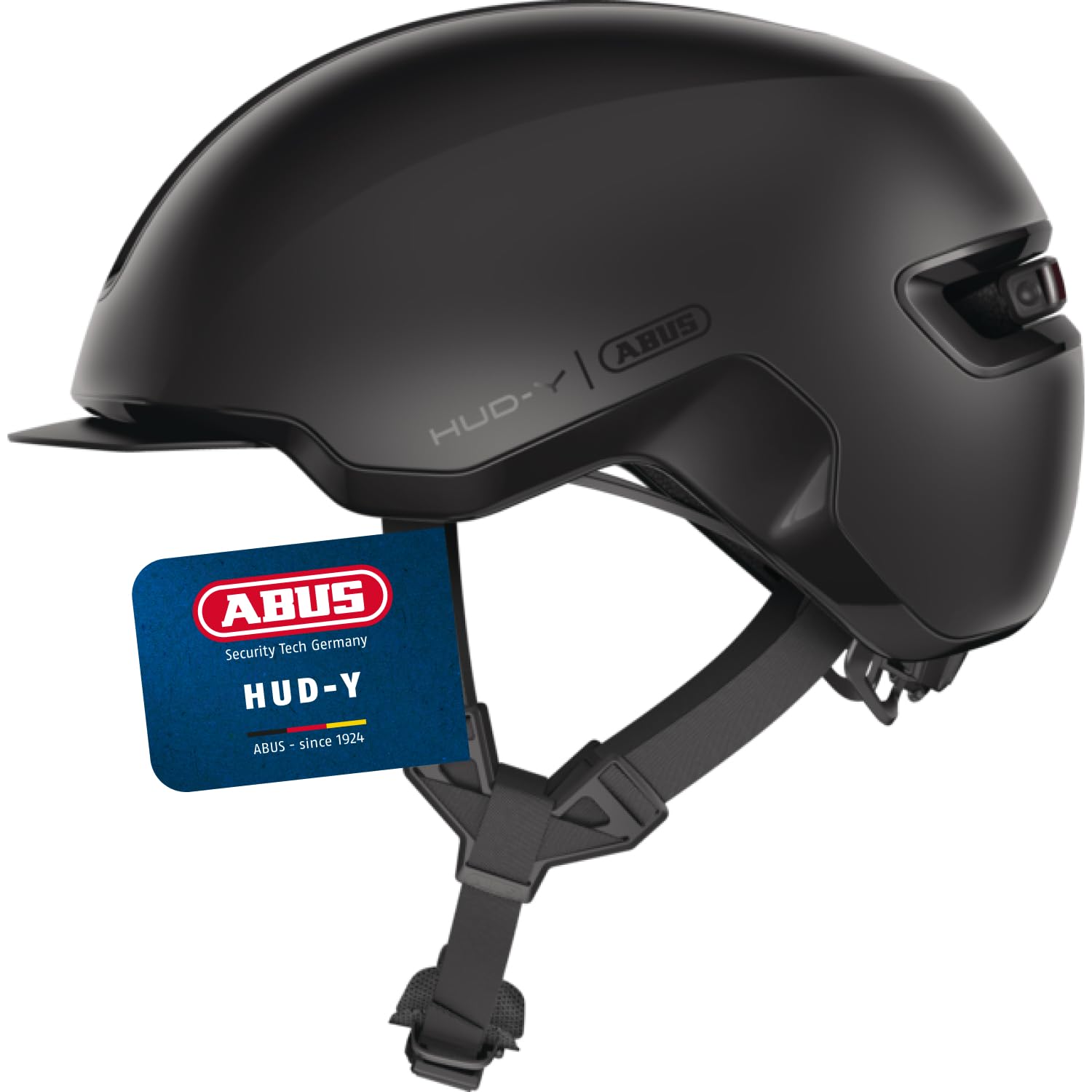 ABUS Urban Helm HUD-Y Casque de Vélo LED Arrière Magnétique Rechargeable Fermeture Magnétique