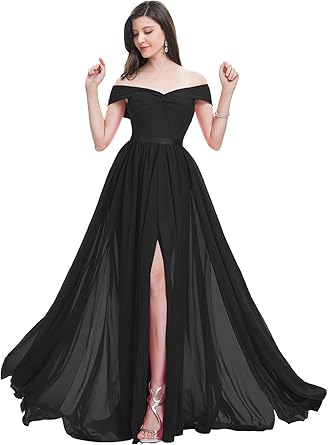 Off the shoulder semi formal dress Clearance