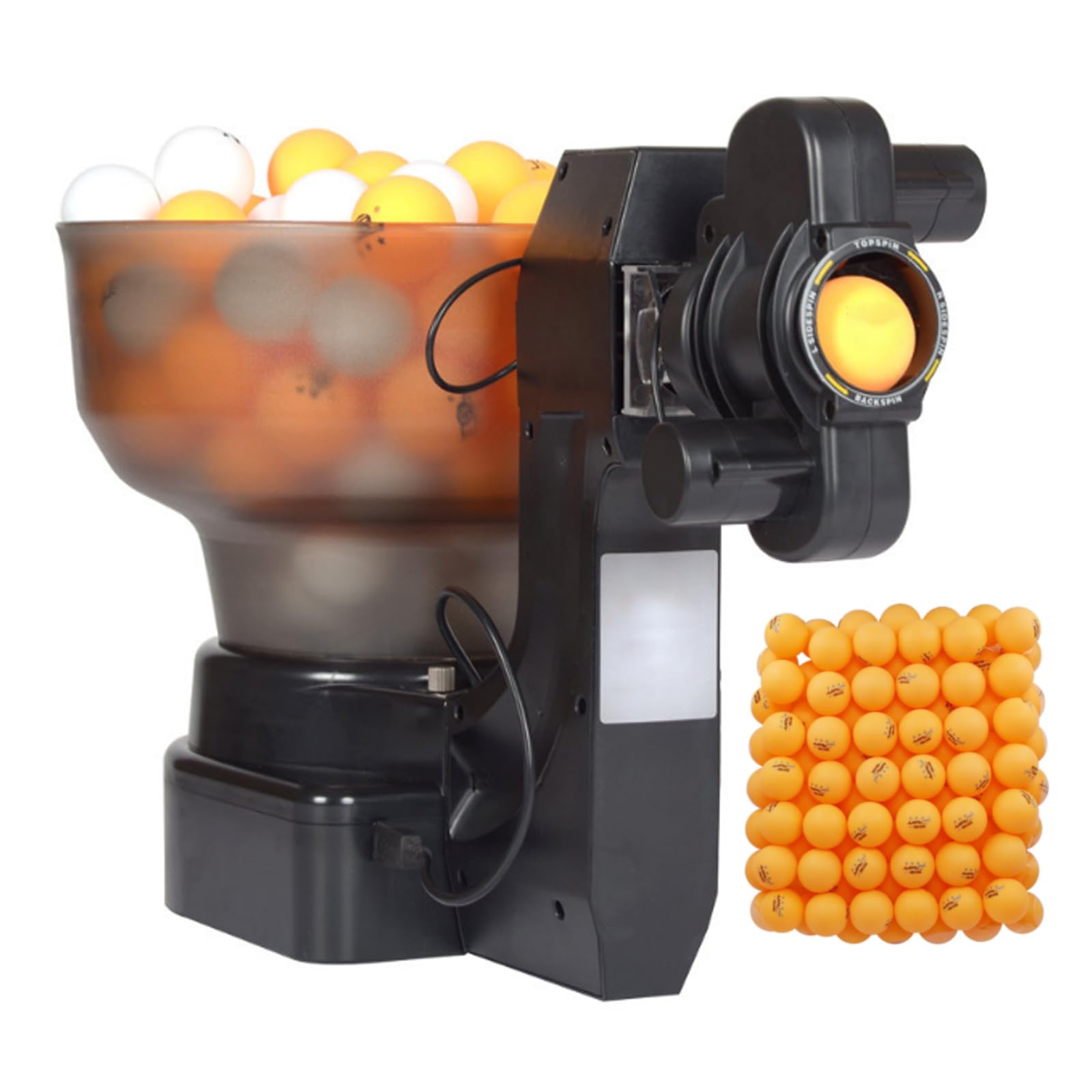 Robot lanceur de balles de ping-pong a point d'atterrissage polyvalent et ajustable - 7