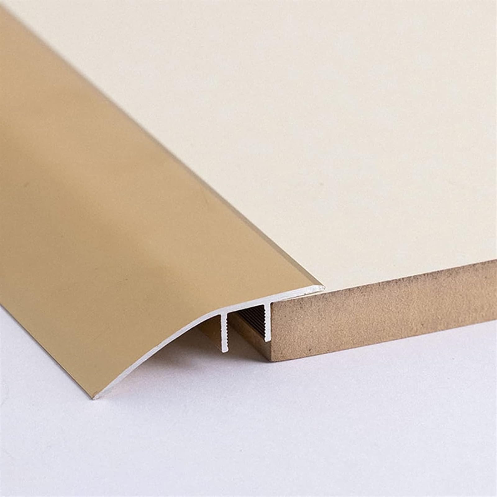 KEuLen Profilo di Transizione, Striscia di Soglia, Striscia di rifinitura for Bordi for Pavimenti Irregolari, Pavimenti in Legno, transizioni Lisce(Gold)