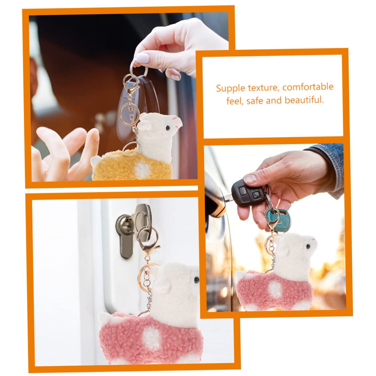 BESTYASH Ciondolo A Catena Chiave Titolare Del Badge Borse Catena Tascabile Regalini Natale Strenne Natale Pendenti Decorativi Decorazione Della Catena Chiave Lega