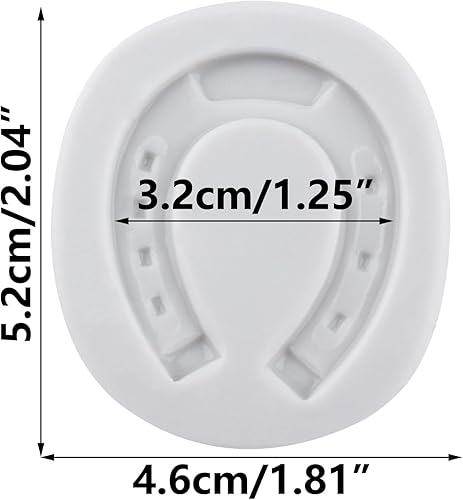 Vista 2 de Moldes de silicona para fondant de pezuña de herradura para decoración de tartas de cupcakes, pasta de goma de chocolate, arcilla polimérica