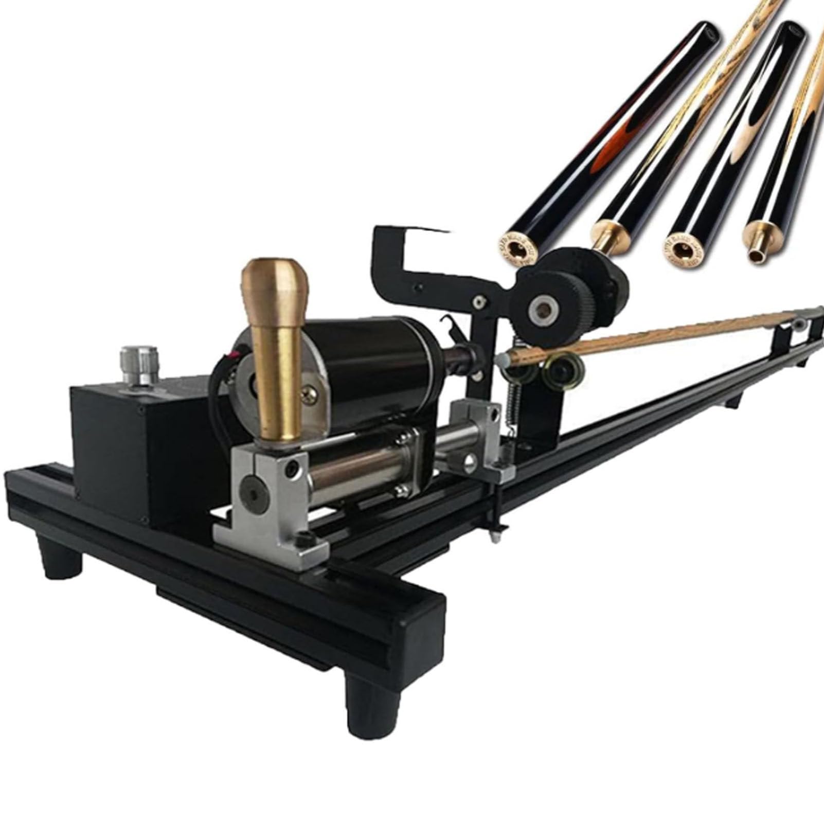 Oiyekntd 7 in 1 Pool Table Cue Tip Tool, Snooker Cue Repair Machine, Pool Cue Straightening, Grinding and Polishing Repair Machine, for Pool Cue Tip Clip Repair