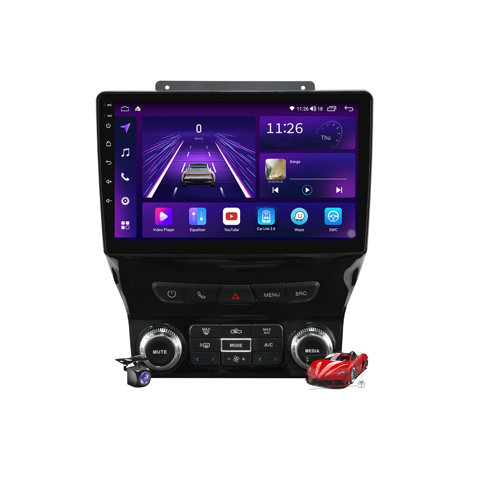 Lecteur Vidéo Multimédia RAM 3500 Écran 10 Pouces Android 15 2Din - 8