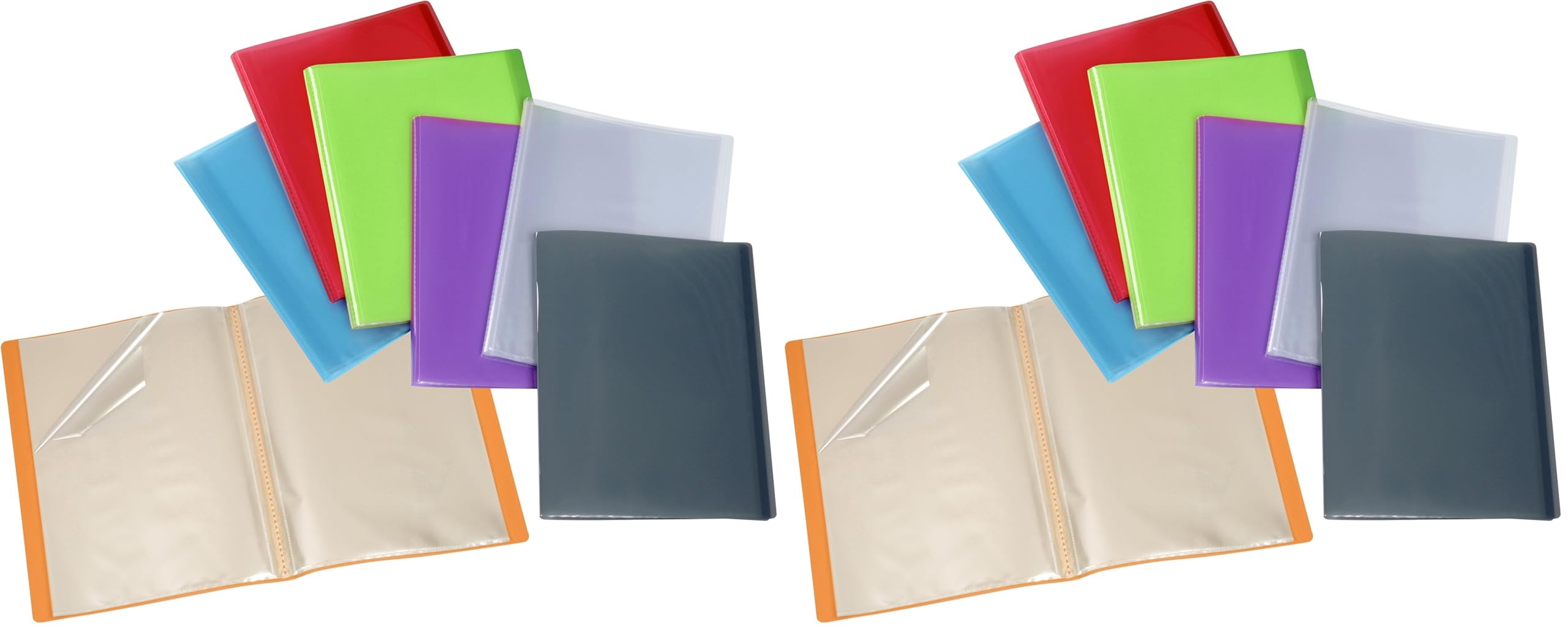 Viquel - Porte vues A4 40 Vues en plastique - Coloris Aléatoire 604083-09 (Lot de 2)