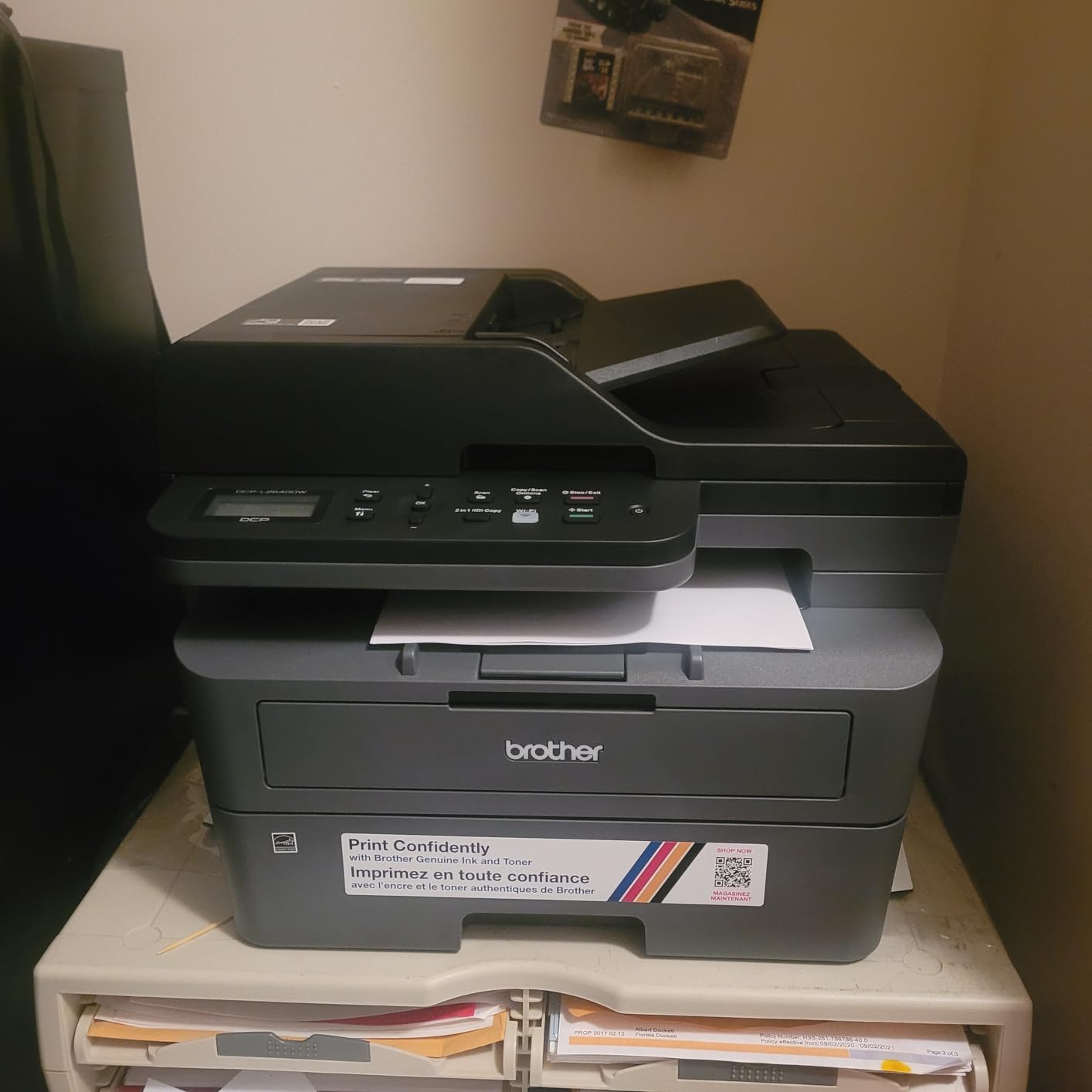 Brother DCP-L2640DW Compact Wireless Black & White Laser All-in-One Printer, Print/Scan/Copy, 36 ppm, 250-Sheet Tray, 50-Page ADF, Duplex, Refresh Ready - Ideal for Small Businesses photo review