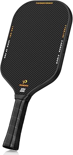 Palas de pickleball de fibra de carbono, raqueta de pickleball con textura de carbono crudo termoformada T7003K aprobada por USAPA  Núcleo impulsado