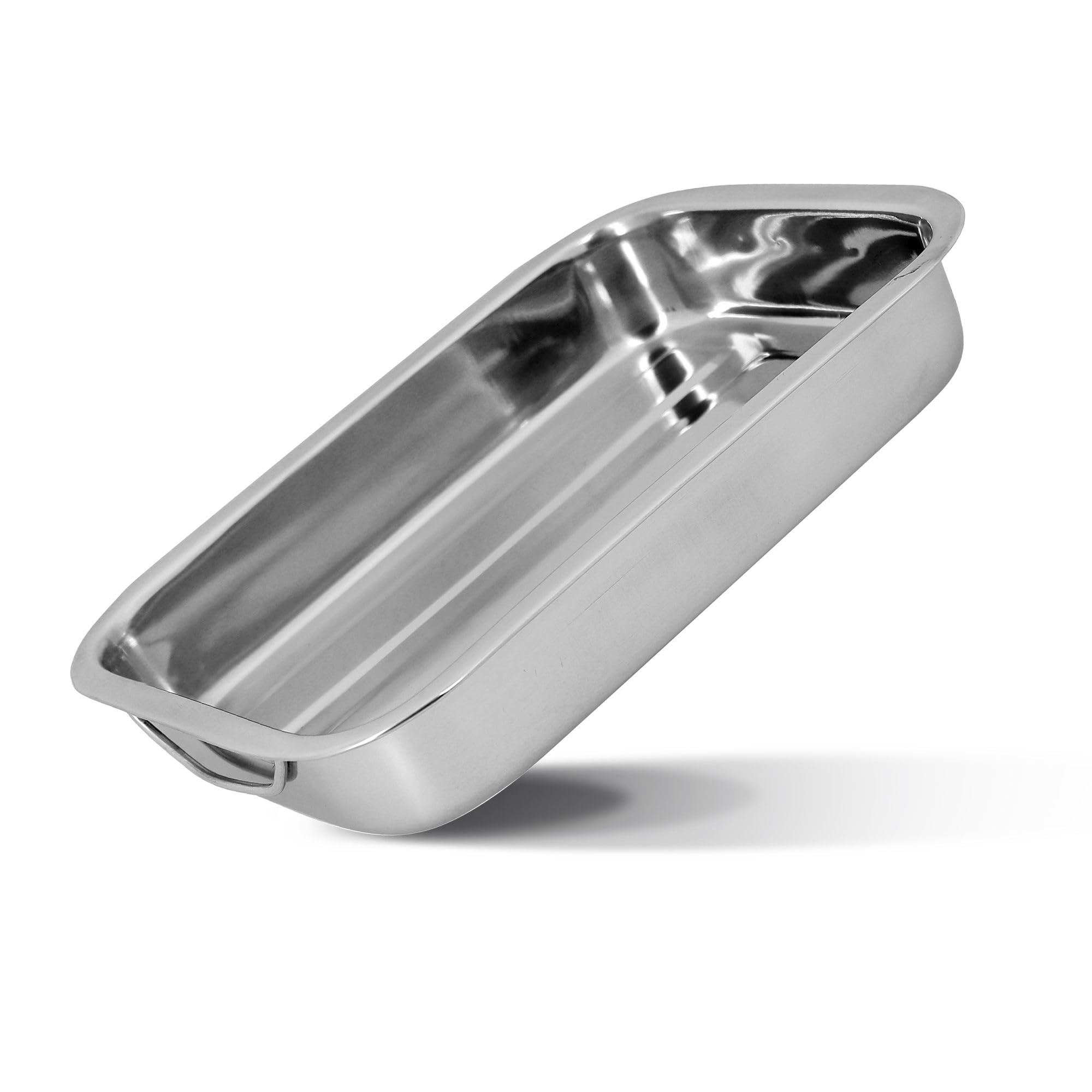 MENASTYL - Plat à four inox de qualité Harry 30x21 cm forme rectangle avec poignées acier inoxydable rabattables - 4615220