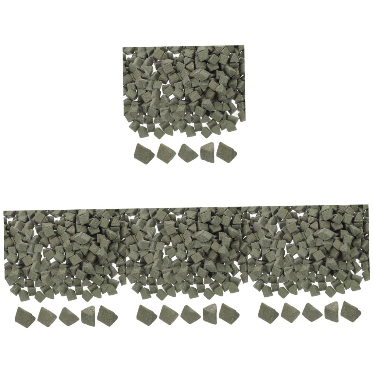 SOLUSTRE 4stücke Triangular Polishing Abrasives Für Vibrationsmaschinen Packung Für Jade Und Schmuckpolitur Hochdichte Keramische Schleifmittel Für Ergebnisse