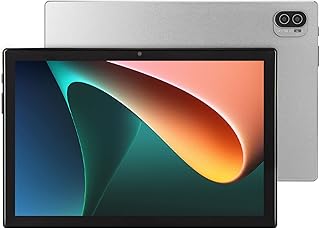PUSOKEI 10.1 Inch Android12 Tablet, 8GB RAM 256GB ROM, Octa Core CPU, FHD Touch Screen, Dual SIM, 2.4G/5G WIFI, BT5.0, 8MP+16MP Camera, 4G Network, 7000mah Battery (Gray)