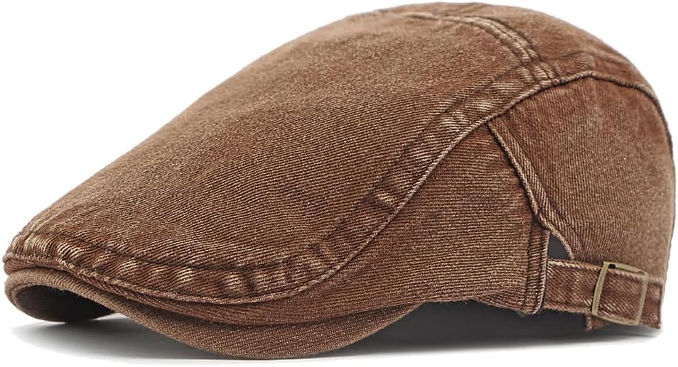 Cotton Newsboy Cap,Breathable Ivy Gatsby Cabbie Beret Hat for Men's Women Driving Hunting Golf