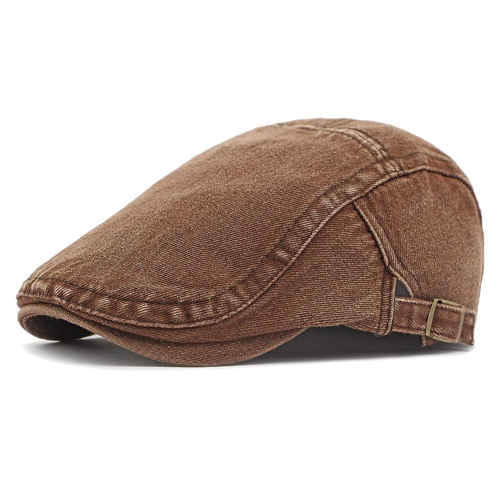 Cotton Newsboy Cap,Breathable Ivy Gatsby Cabbie Beret Hat for Men's Women Driving Hunting Golf