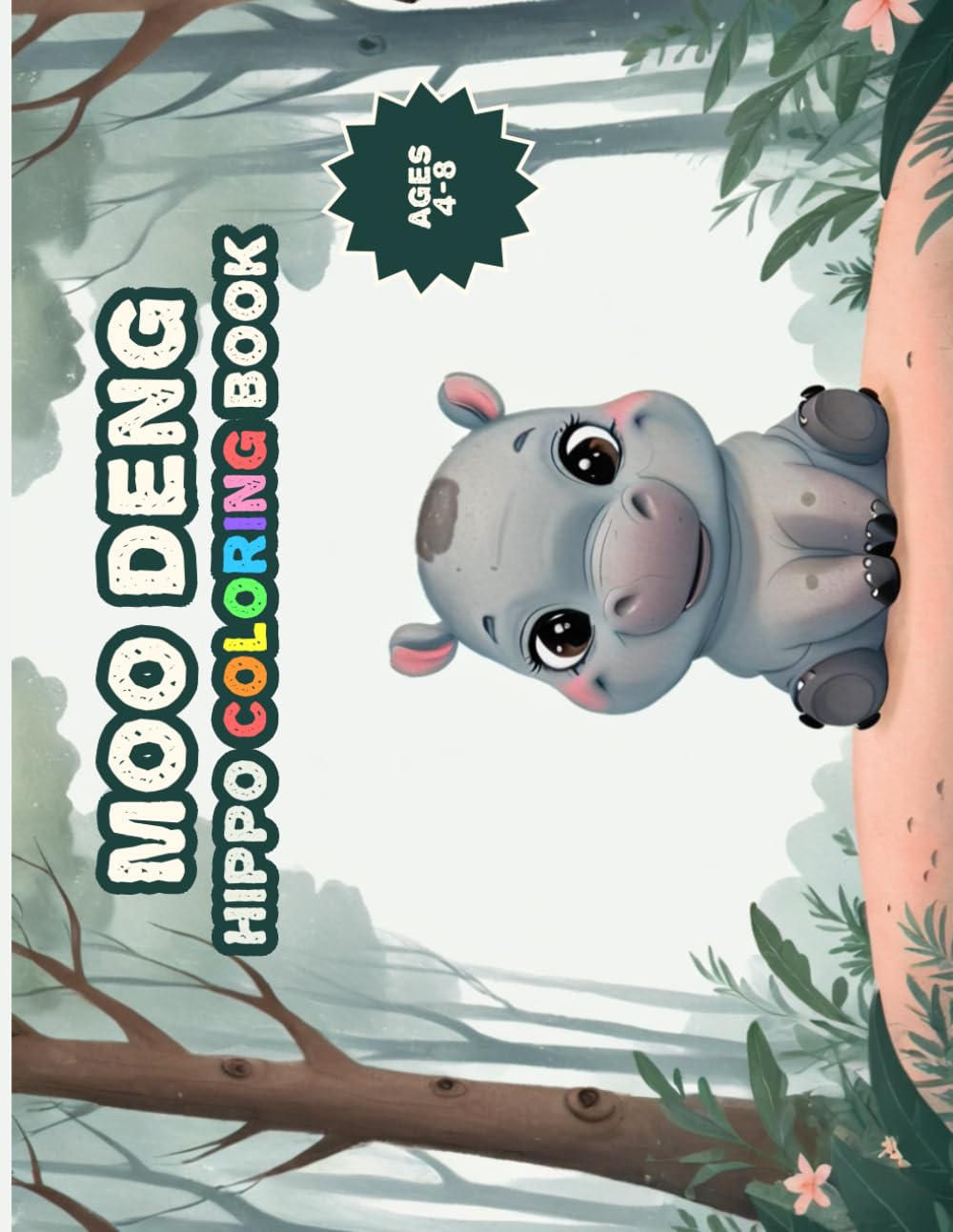 Moo Deng Coloring Book