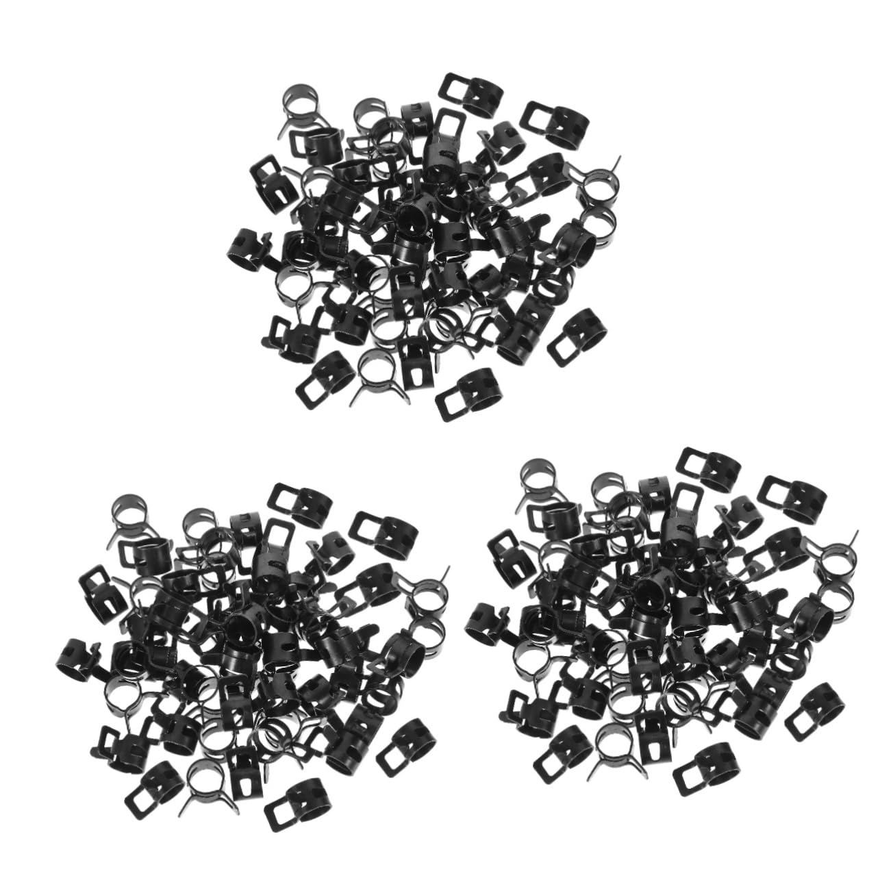 Mipcase 3sets Versatile Hose Clips Spring Clamp for Air/water/Uniform Clamping Force for Hoses 50pcs*3