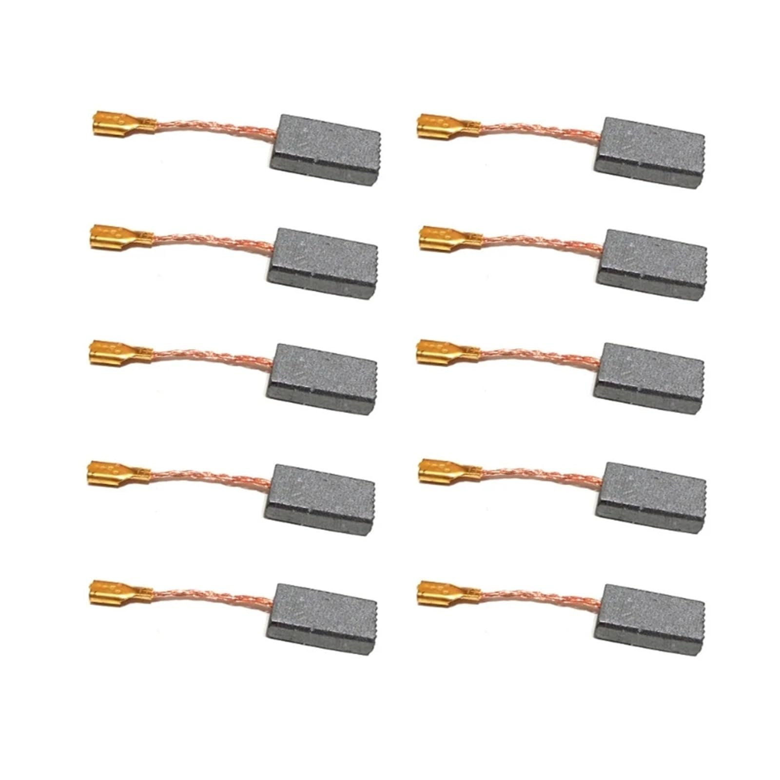 Cepillo Discos abrasivos 10 piezas de cepillos de carbón for herramientas eléctricas, martillo eléctrico, amoladora angular, cepillo de grafito de repuesto, varios tamaños(A)