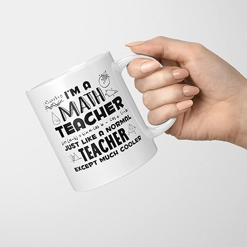 Miniatura 8 de Taza de café con texto en inglés "I'm a Science Teacher Much Cooler" de 11 onzas, divertida taza de café STEM para profesor, taza de agua de