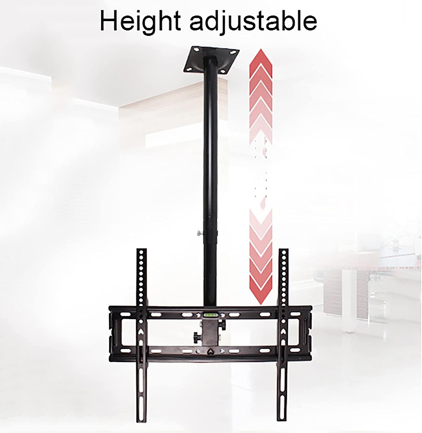 Soporte de techo para TV, altura ajustable, se adapta a pantallas LED de plasma de 14 a 32 pulgadas, soporte de poste de TV soporta hasta 40 kg, soporte de TV VESA máximo de 200 x 200 mm (B 0,51,5 m)