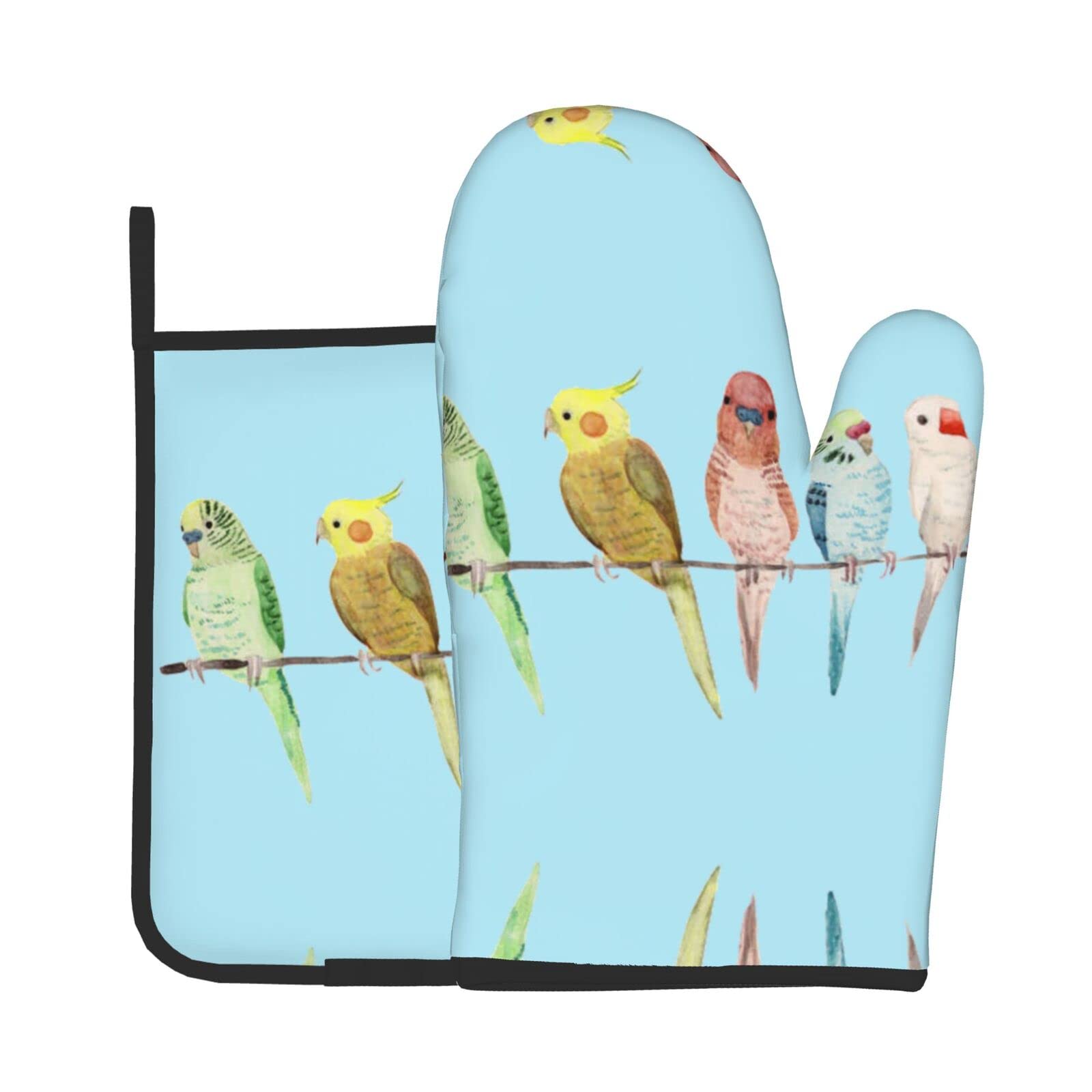 Mygoodprice Gant De Cuisine Manique Perruche Ondulée